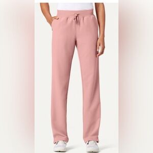 EUC - Jaanuu "Xenos" mauve pink knit-waist scrub pants (REGULAR) - S